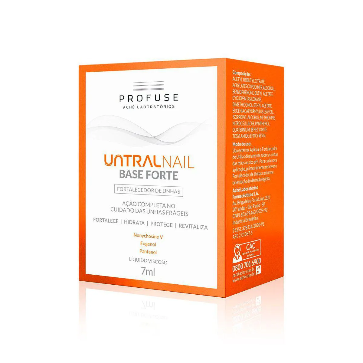 Fortalecedor de Unha Profuse UntralNail Base Forte com 7ml