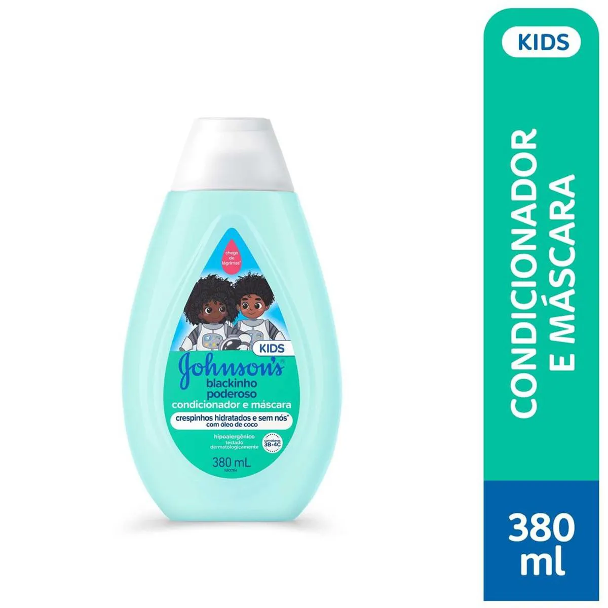 Condicionador e Máscara Johnson's Kids Blackinho Poderoso 380ml