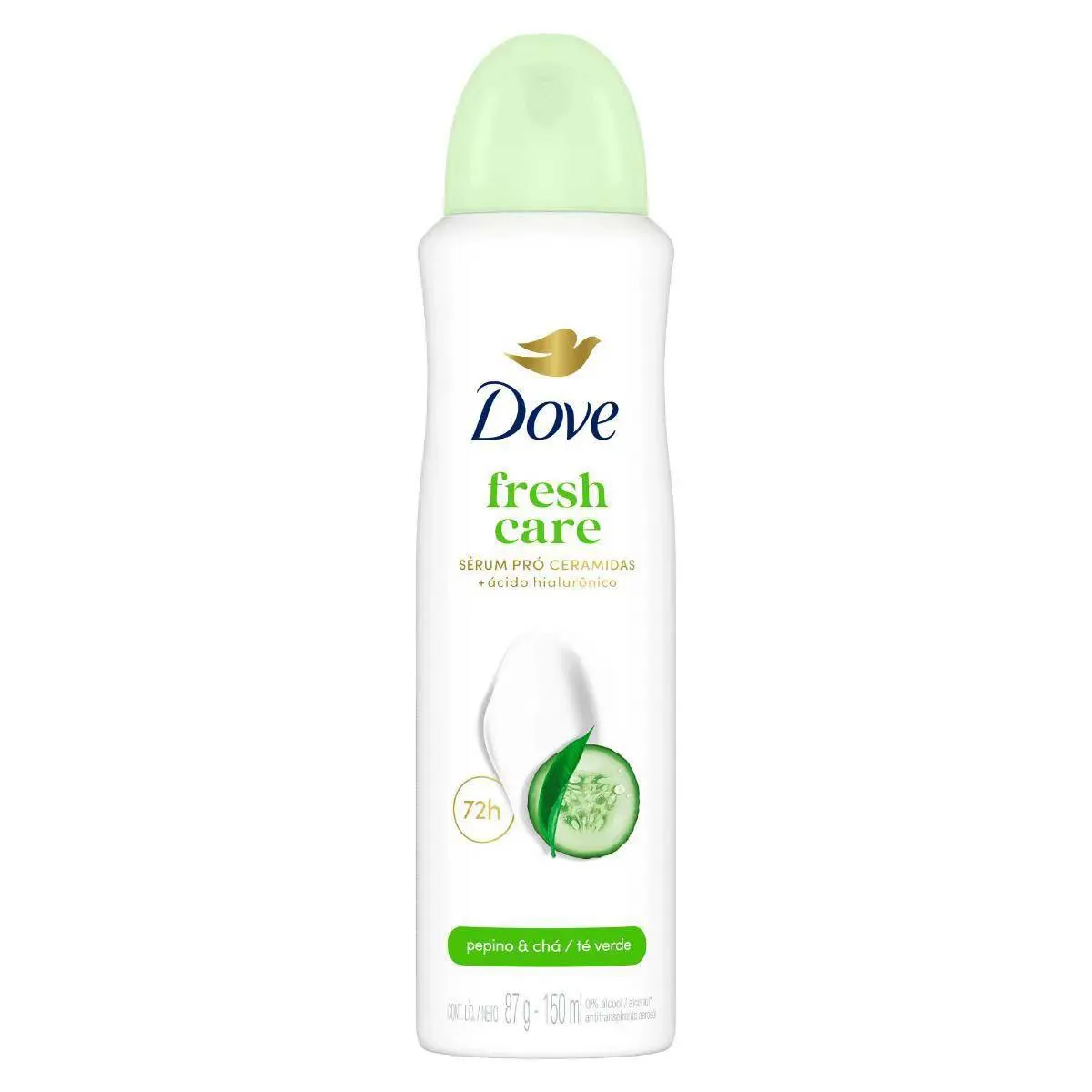 Desodorante Antitranspirante Aerosol Dove Go Fresh Pepino e Chá Verde Feminino 48h 150ml