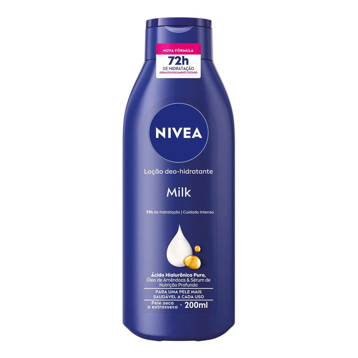 Loção Hidratante Corporal Nivea Milk Pele Seca a Extrasseca 200ml